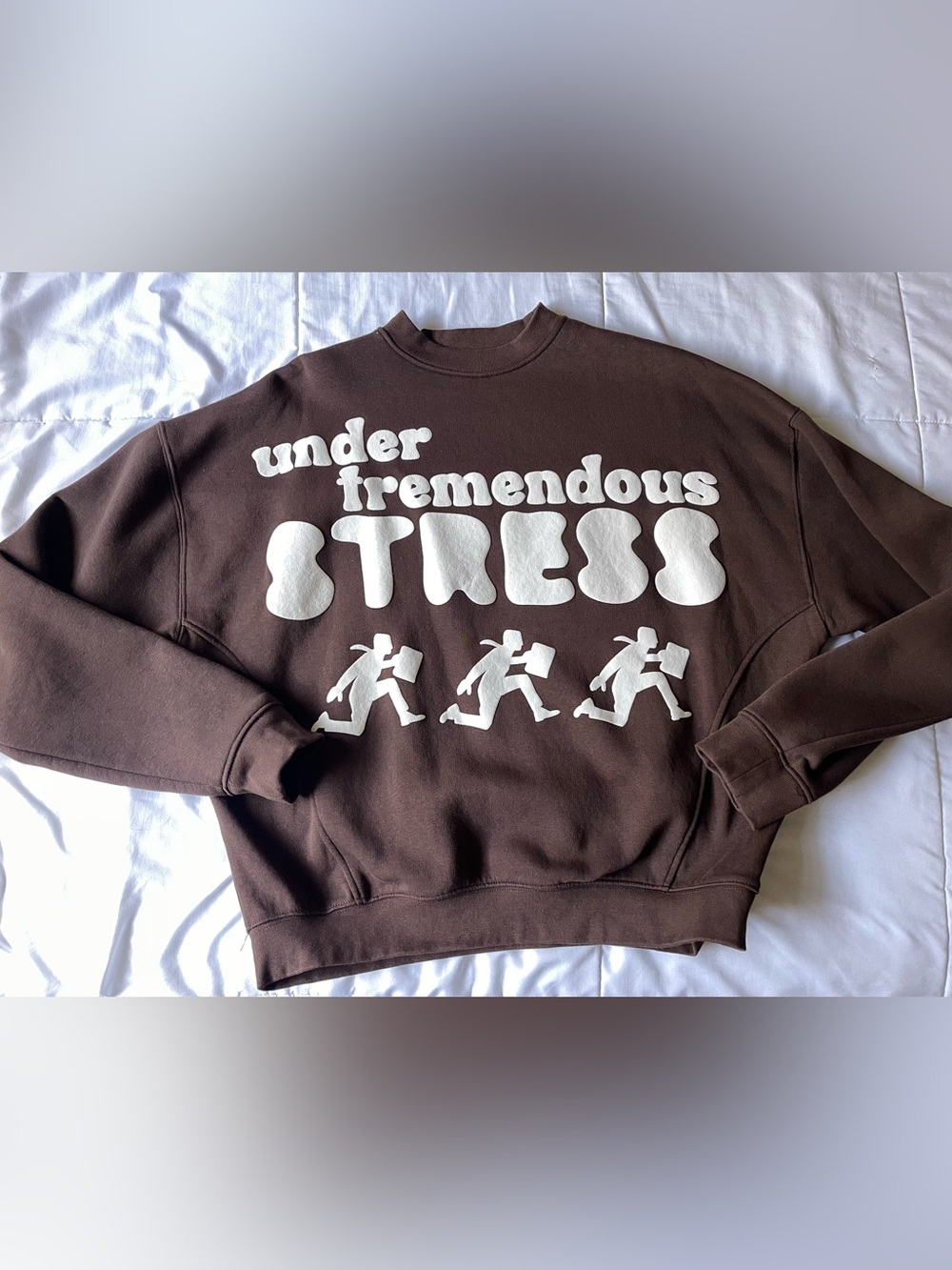Sisters & seekers chocolate ‘under tremendous stress’ sweatshirt size S